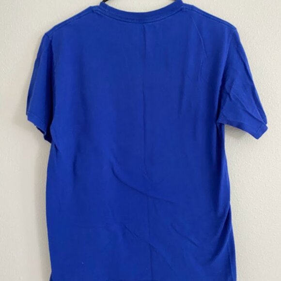 Kansas University blue j hawk tee shirt, good condition - Picture 3 of 4